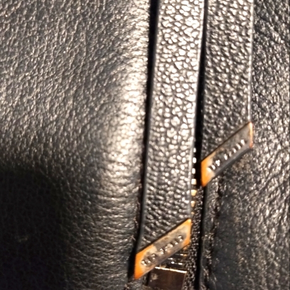 Ted Baker Hanaee Double Zipper  Black Leather Handbag - Picture 14 of 16